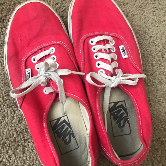Red Vans - Authentic Style - Picture 3 of 4